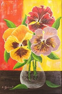 3 pensées pour ma mère (fleurs) pti